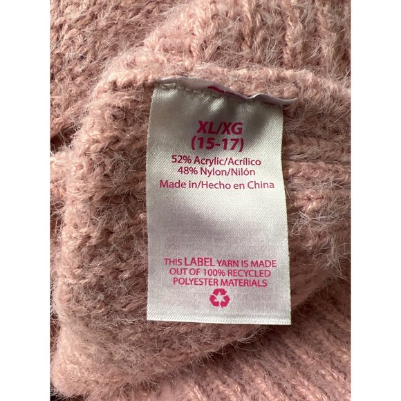 NOBO No Boundaries Pink Twist Rush Sweater Pearls Crop Design - Picture 7 of 7